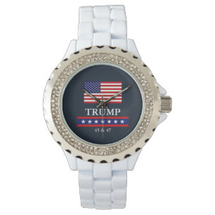 PRESIDENT DONALD TRUMPS KVINNOURKLOCKA ARMBANDSUR