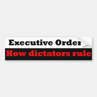 President eller diktator bildekal