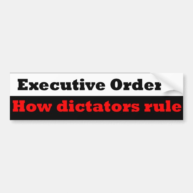 President eller diktator bildekal (Framsidan)