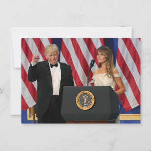 President & First Dam Trump vid invigningen