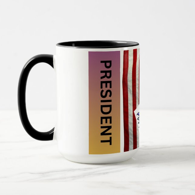 PRESIDENT FÖR AMERIKA MUGG (Vänster)