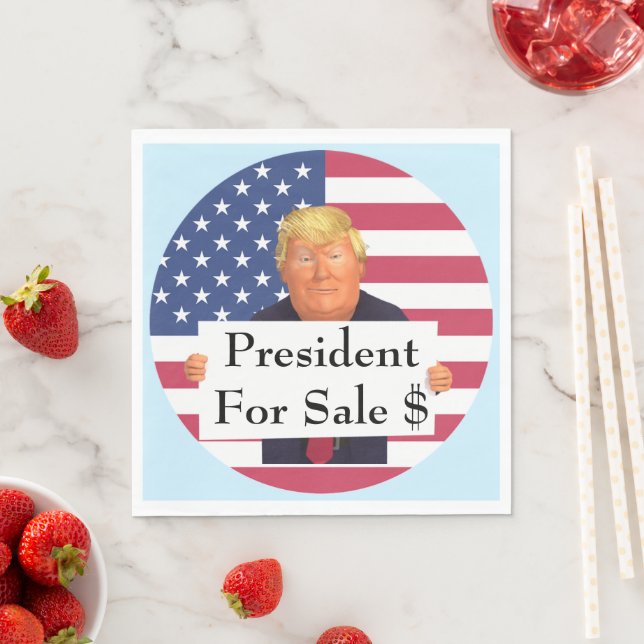 President for Sale Pappersservett (Insitu)
