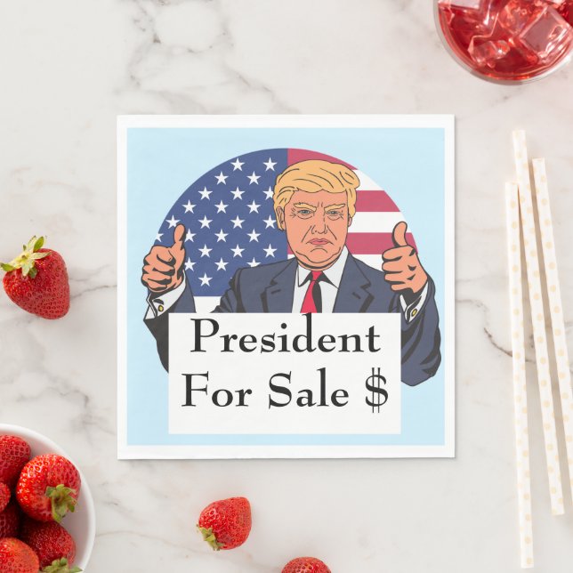 President for Sale Pappersservett (Insitu)
