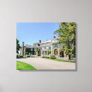 President Franklin D. Roosevelts (FDR) Mansion Canvastryck