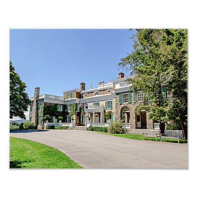 President Franklin D. Roosevelts (FDR) Mansion Fototryck (Framsidan)
