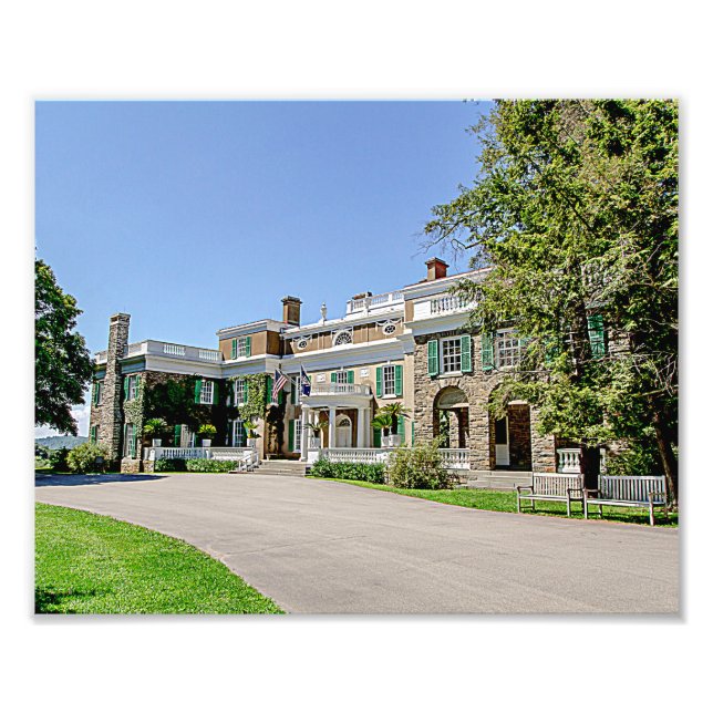 President Franklin D. Roosevelts (FDR) Mansion Fototryck (Framsidan)