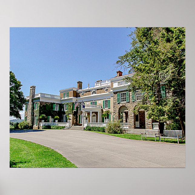 President Franklin D. Roosevelts (FDR) Mansion Poster (Framsidan)