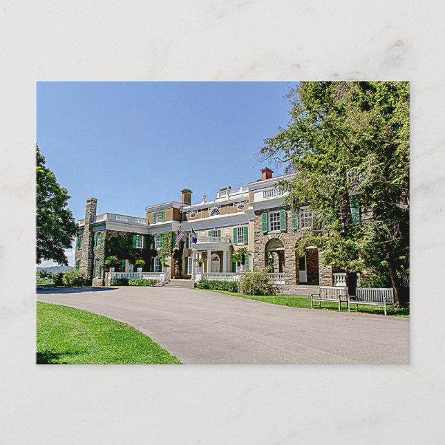 President Franklin D. Roosevelts (FDR) Mansion Vykort (Framsida)