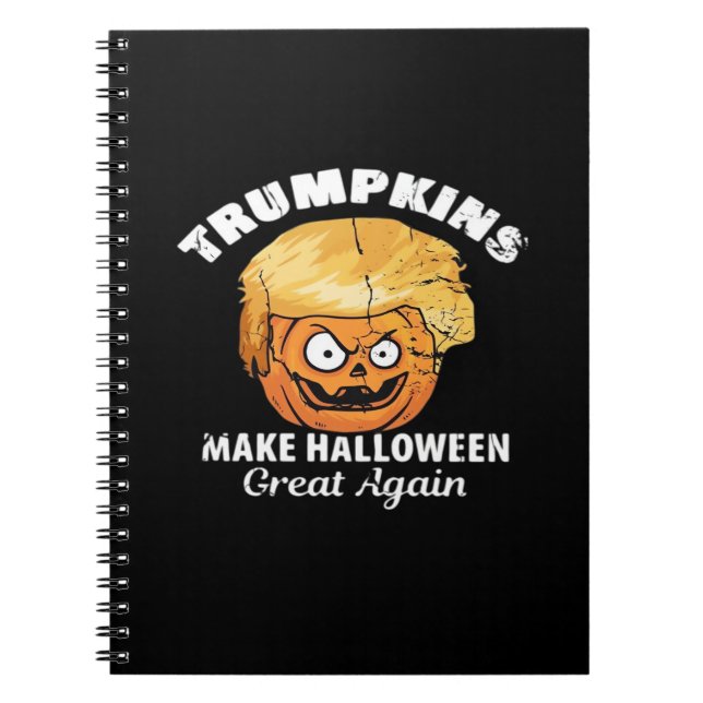 President Funny Trumpkins Halloween Anteckningsbok (Framsidan)