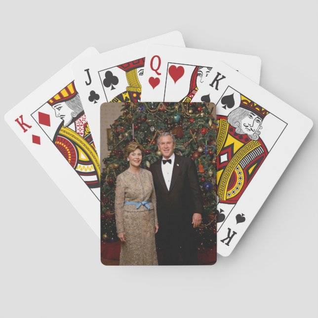 President George Bush, Laura jul White House Casinokort (Baksidan)