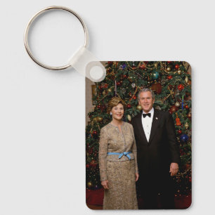 President George Bush, Laura jul White House Nyckelring