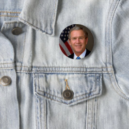 President George W Bush Officiell Porträtt Knapp