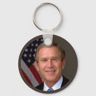 President George W Bush Officiell Porträtt Nyckelring