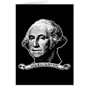 President George Washington Hälsningskort