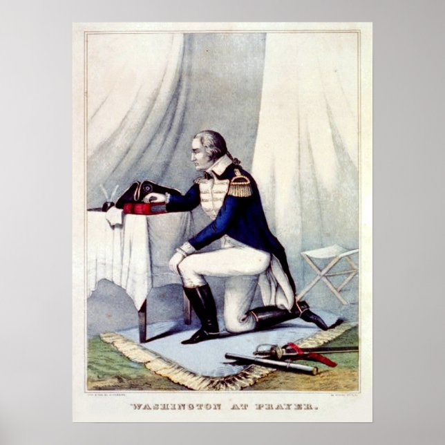 President George Washington i Prayer Poster (Framsidan)