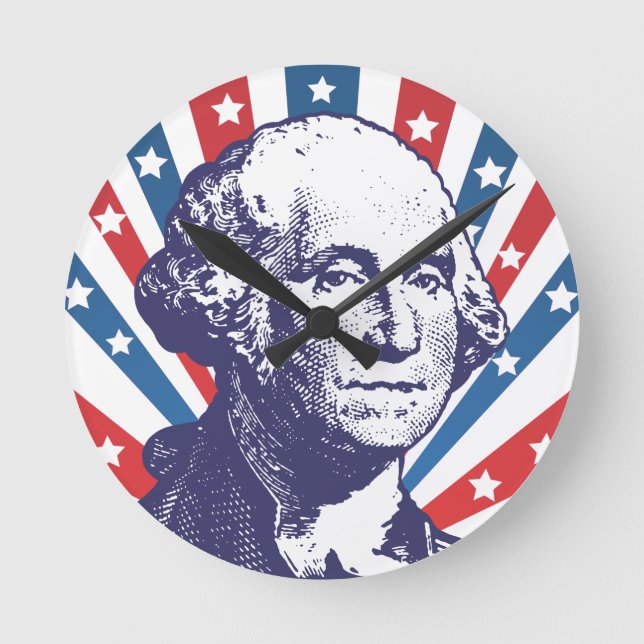 President George Washington Rund Klocka (Framsida)