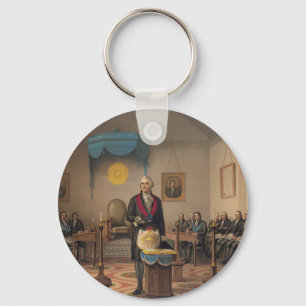 President George Washington som mästare Mason Nyckelring