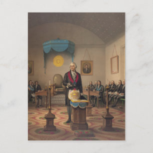 President George Washington som mästare Mason Vykort