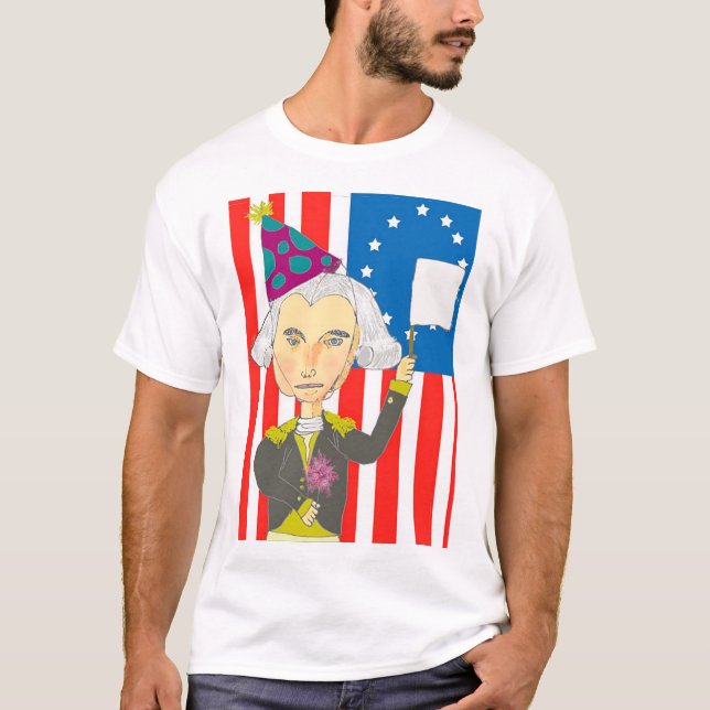President George Washington T Shirt (Framsida)