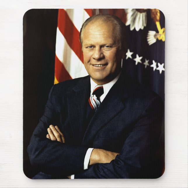 President Gerald Ford Porträtt Mouse Pad Musmatta (Framsidan)