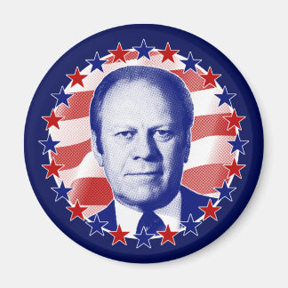 President Gerald Ford Stars och stripes Magnet
