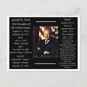 President Gerald Ford Vykort