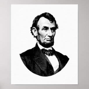 President grafiska Abraham Lincoln Poster