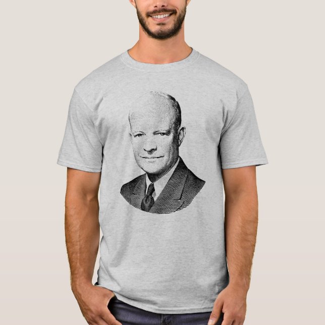 President grafiska Dwight Eisenhower T Shirt (Framsida)