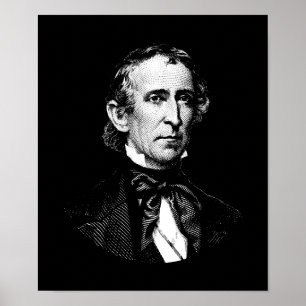 President grafiska John Tyler Poster