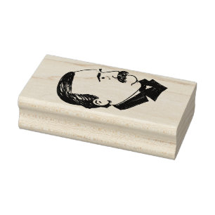 President Grover Cleveland 1,5 tum x 3 tum gummi f Stämpel
