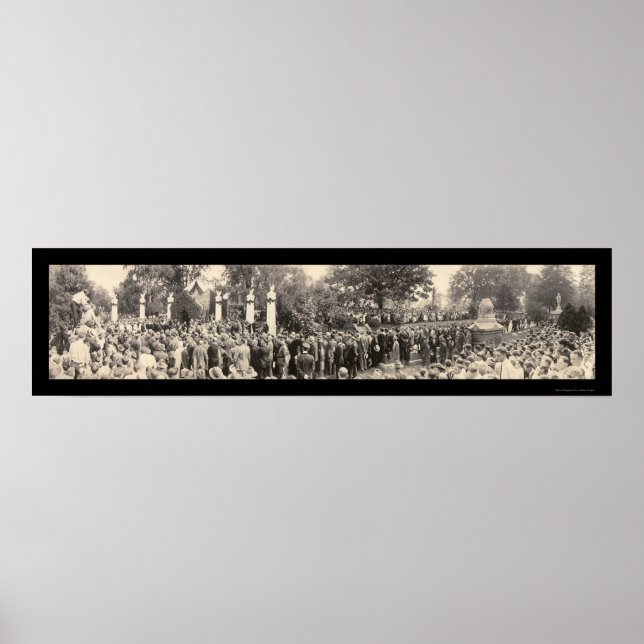 President Harding Funeral Photo 1923 Poster (Framsidan)