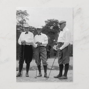 President Harding Golf Foursome, 1920-talet Vykort