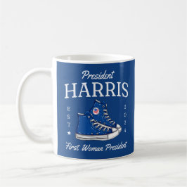 President Harris 2024 Första kvinnans president Kaffemugg