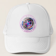 President Harris/Walz Rosa Frimärke Medallion Cap
