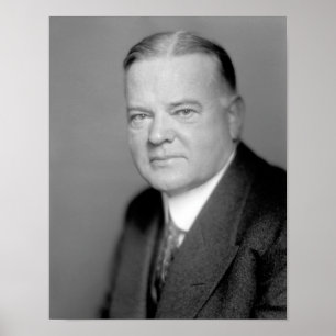 President Herbert Hoover Porträtt Poster