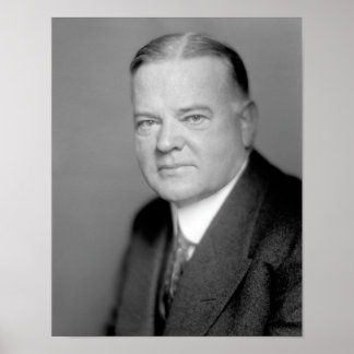 President Herbert Hoover Porträtt Poster