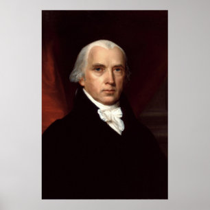 President James Madison Porträtt av John Vanderlyn Poster