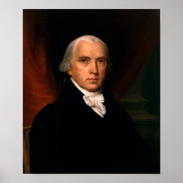 President James Madison Porträtt - John Vanderlyn Poster (Framsidan)