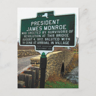 President James Monroe Stone Bridge Vykort