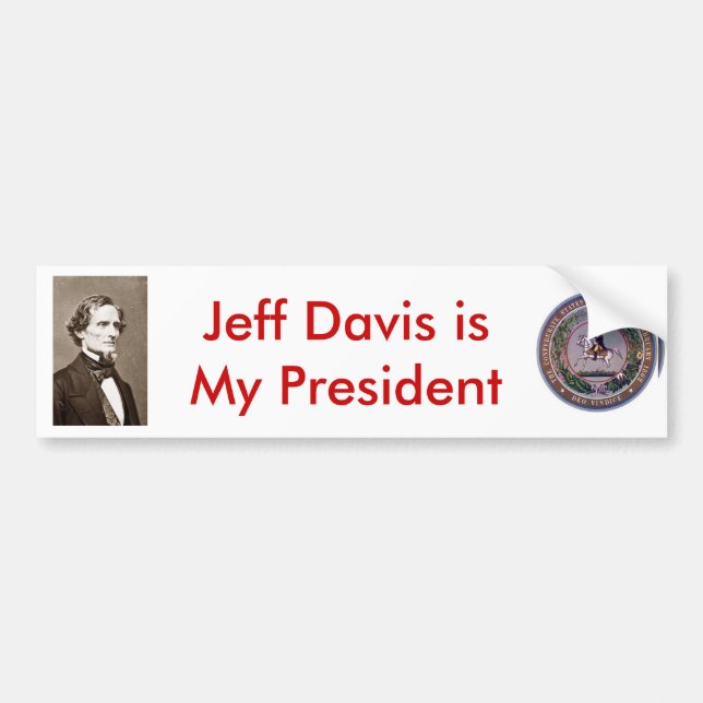 President Jefferson Davis Bildekal (Framsidan)