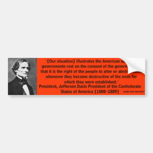 President Jefferson Davis rikliga 7 Bildekal