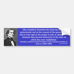 President Jefferson Davis rikliga 8 Bildekal