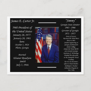 President Jimmy Carter Vykort