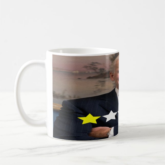 President Joe Biden Godkännandegrad Kaffemugg (Vänster)