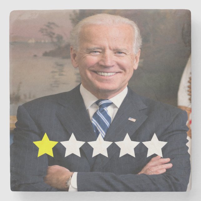 President Joe Biden Godkännandegrad Stenunderlägg (Framsidan)