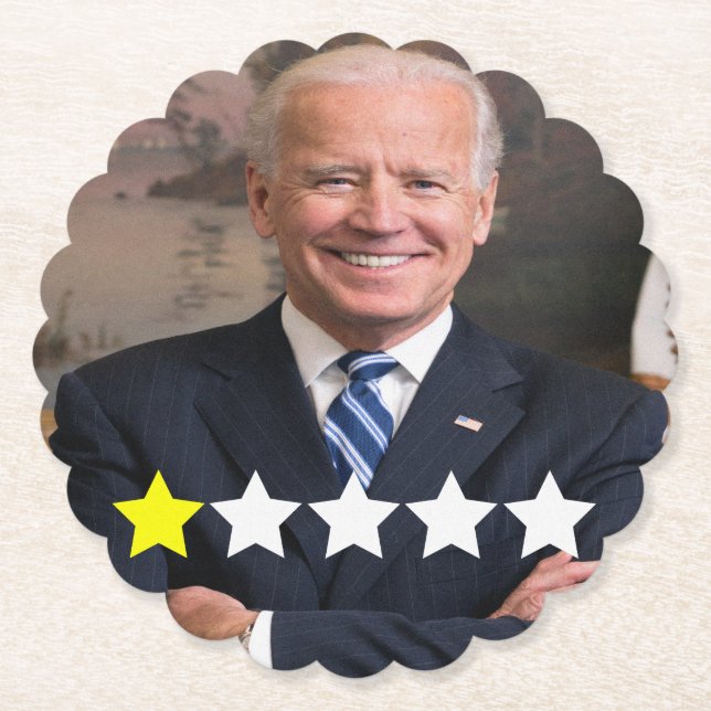 President Joe Biden Godkännandegrad Underlägg Papper (Framsida)