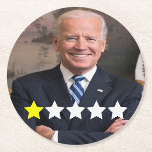 President Joe Biden Godkännandegrad Underlägg Papper Rund