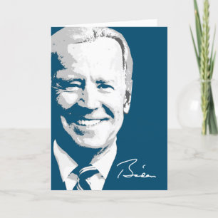 President Joe Biden Namnteckning Kort
