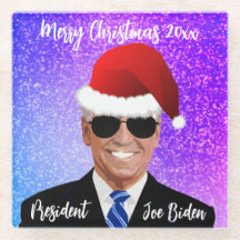President Joe Biden och Santa Hat