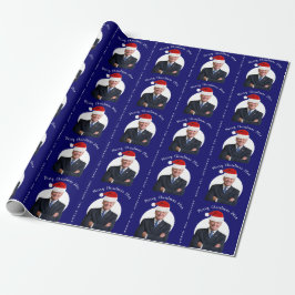 President Joe Biden och Santa Hat Presentpapper